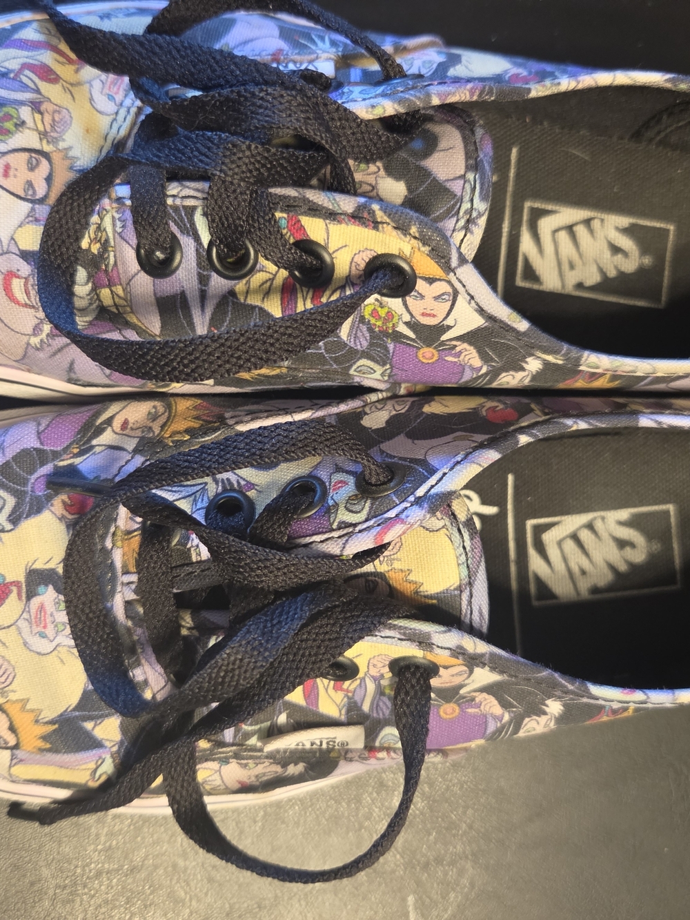 Vans Multicolor Disney Villians Black Lace Low-Top Sneakers